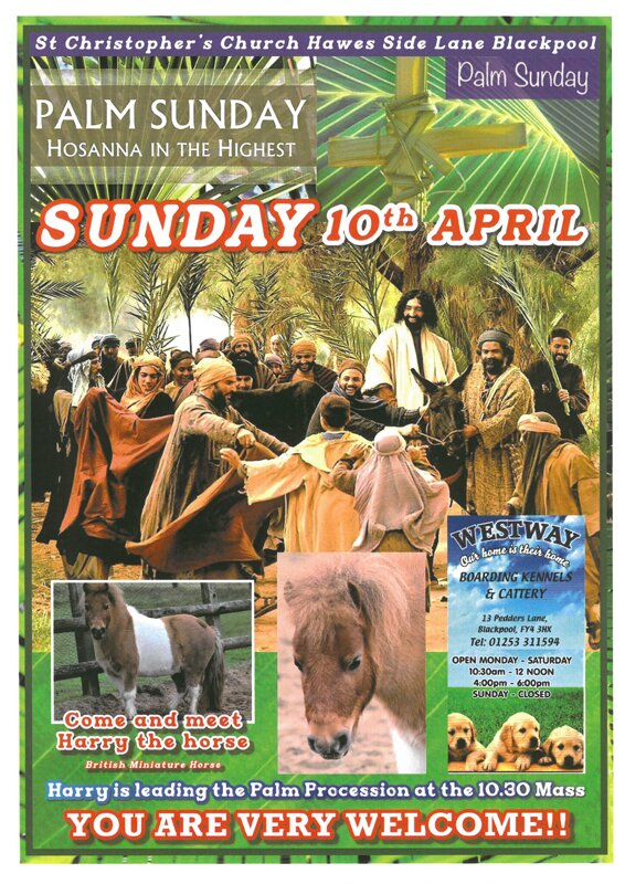 Image of Palm Sunday at St Christopher's Church